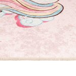 vidaXL Tapis enfants rose 160x230 cm licorne antidérapant lavable