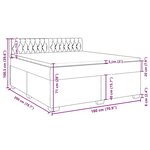 vidaXL Sommier à lattes de lit avec matelas Taupe 180x200 cm Tissu