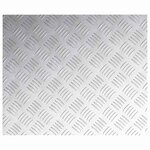 vidaXL Plaques à damier 4 Pièces Argent 60 x 50 cm Aluminium