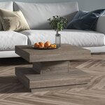 vidaXL Table basse Gris 60x60x35 cm MDF