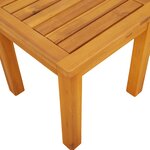 vidaXL Table d'appoint de jardin 35x35x34 cm en bois massif d'acacia