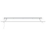 vidaXL Auvent Rétractable Rayé Bleu et blanc 350 x 200 cm Tissu  métal