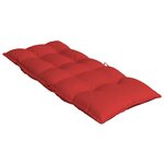 vidaXL Coussins de chaise à dossier haut lot de 4 rouge tissu oxford