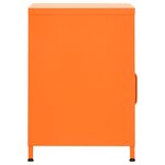 vidaXL Table de chevet Orange 35x35x51 cm Acier