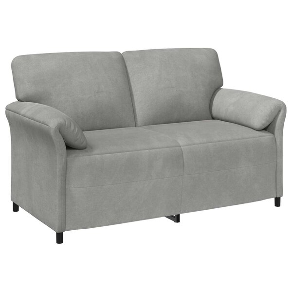 vidaXL Sofa 2 places Gris clair 158 x 83 x 95 cm Velours