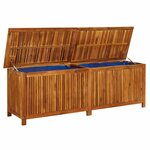 vidaXL Boîte de rangement de jardin 175x50x58 cm Bois d'acacia solide