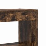 vidaXL Bibliothèque Marron Bois d'ingénierie