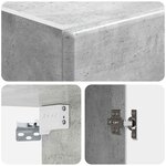 vidaXL Ensemble de Meubles 2 Pièces Gris béton Bois d'ingénierie