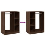 vidaXL Garde-robe sonoma gris 77x48x102 cm bois d'ingénierie