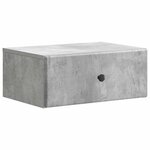 vidaXL Cabinet de chevet mural 2 Pièces Gris béton 49 x 34 5 x 20 cm