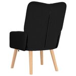 vidaXL fauteuil Noir 63 x 67 x 94 cm Tissu Sherpa