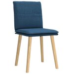 vidaXL Chaises à manger lot de 2 bleu tissu