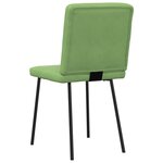 vidaXL Chaises à manger lot de 4 vert clair velours
