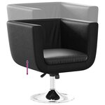 vidaXL Chaise de bar Noir Similicuir