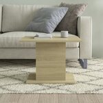 vidaXL Table basse chêne sonoma 55 5x55 5x40 cm bois d'ingénierie