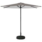 vidaXL Parasol de jardin avec base 270 x 270 cm Polyester