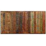 vidaXL Table à manger Bois récupération massif et croix en acier 180cm