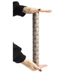 Rouleau de papier kraft brut 5x0 35m motif feuilles bleues clairefontaine