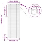 vidaXL Stores vénitiens Blanc 175 x 65 cm Aluminium