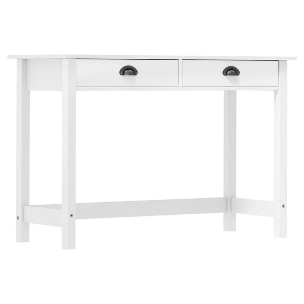 vidaXL Table console Hill avec 2 tiroirs 110x45x74 cm Bois pin massif