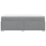 vidaXL Sommier à lattes de lit et matelas Gris clair 90x190 cm Tissu