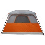 vidaXL Tente de cabine familiale 6 personnes orange imperméable