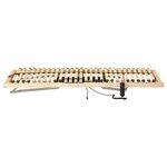 vidaXL Sommier à lattes Marron 70 x 190 cm Bois de hêtre massif