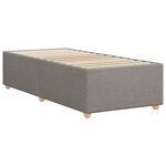 vidaXL Cadre de lit sans matelas taupe 90x190 cm tissu