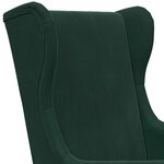 vidaXL Fauteuil Vert foncé Velours