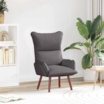 vidaXL fauteuil Gris 69 x 74 x 93 cm Cuir artificiel