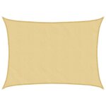 vidaXL Voile d'ombrage sable 7x5 m 100   polyester oxford