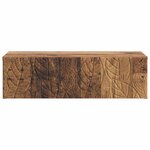 vidaXL Table d'appoint murale 87 5 x 34 5 x 17 cm Bois d'ingénierie