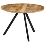 vidaXL Table à dîner 110x75 cm Bois de manguier massif