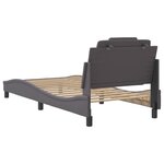 vidaXL Cadre de lit Viana sans matelas gris 90x190 cm similicuir