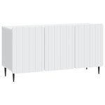 vidaXL Meuble TV Blanc 99 x 34 5 x 52 cm Bois d'ingénierie