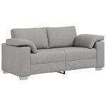 Canapé loveseat vidaXL Gris nuage 140 cm en tissu