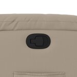 vidaXL Fauteuil inclinable Cappuccino Similicuir