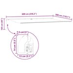 vidaXL Auvent rétractable automatique bordeaux 600x300 cm