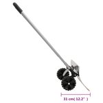 vidaXL Pelle à neige et poignée extensible argenté 61 cm lame en acier
