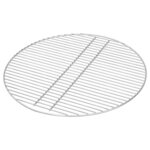 vidaXL Grille de barbecue Argent 57 x 57 cm Acier inoxydable