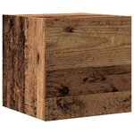 vidaXL Ensemble de meuble TV mural 4 Pièces vieux bois bois d'ingénierie