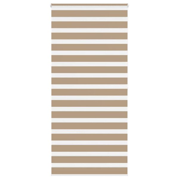 vidaXL Store zèbre marron sable largeur du tissu 105 9 cm polyester