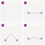 vidaXL Rideau en fils 2 Pièces 140 x 250 cm Blanc