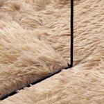vidaXL Tapis shaggy à poils longs NAVARRA beige 240x240 cm polyester