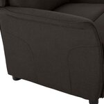 vidaXL Fauteuil inclinable Marron foncé 67.5 x 93.5 x 101.5 cm tissu