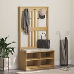 vidaXL Portemanteau SANDNES 87x40x159 5 cm bois massif pin