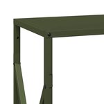 vidaXL Portant de bois chauffage vert olive 34x25x70 cm