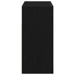 Buffet vidaXL avec lumières LED  Chêne noir  80x35x75 cm  Bois d'ingénierie