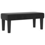 vidaXL Lit à ressorts avec matelas Noir 80 x 200 cm Velours