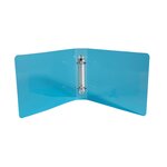 EXACOMPTA - Classeur Fiche Bristol - Dos 35mm - 14,8 x 21 - 2 anneaux - Polypropylene translucide 7/10eme - 5 couleurs aléatoires